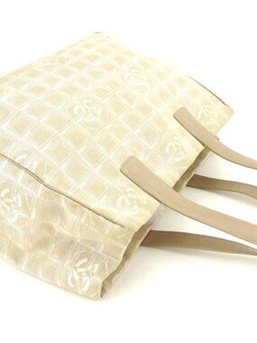 CHANEL Tote Bag beige Women A15991 Authentic secondhand